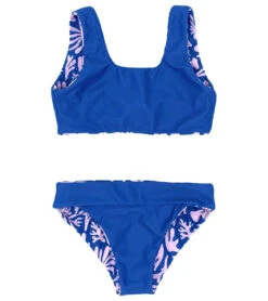 Girls' Island Hopper Reversible Two Piece Reversible Bikini Set (Little Kid, Big Kid) -Swimming And Diving 7717057921192 fairytalepink 3a