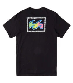 Billabong Men's Crayon Wave Short Sleeve Tee -Swimming And Diving 7756439388328 black 5a