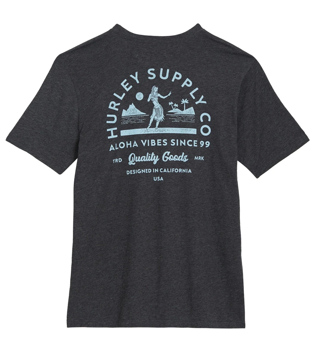 HURLEY Men's Everyday Born To Hula Short Sleeve Tee 2 HURLEY Men's Everyday Born To Hula Short Sleeve Tee - Image 2