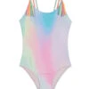 Girls' Unicorn Galaxy Ombre One Piece Swimsuit (Big Kid)