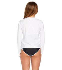Volcom Girls' Simply Core Long Sleeve Rashguard (Big Kid) -Swimming And Diving 7774940561576 candyapple 3a