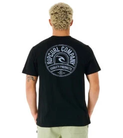 Rip Curl Men's Stapler Tee Shirt -Swimming And Diving 7787834867880 black 3a